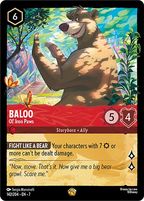 Baloo - Ol' Iron Paws | Disney Lorcana (TCG) Archazia's Island 142/204 Single Card